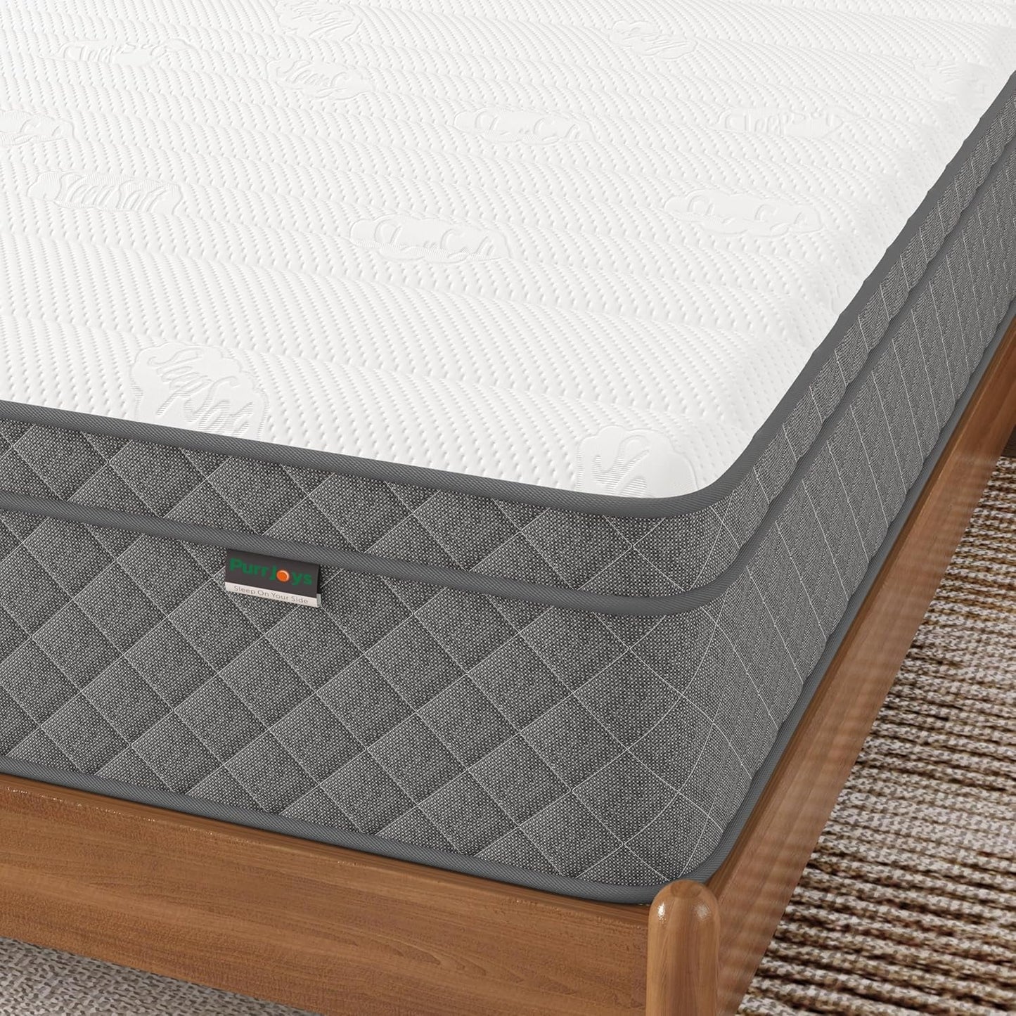 Full Mattress, 12 Inch Hybrid Double Mattress with Cooling Gel Memory Foam and Pocket Springs, Certipur-Us Certified, Medium Firm
