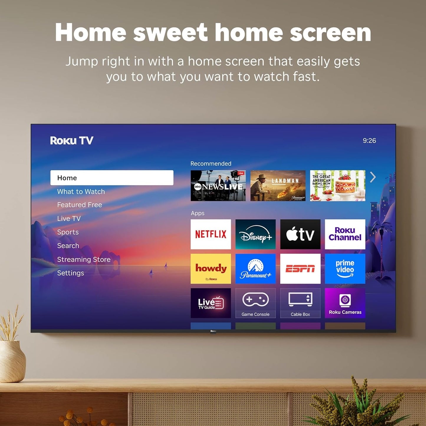 Smart TV 2025 – 50-Inch Select Series, 4K HDR TV – tv with Enhanced Voice Remote – Flat Screen LED Television with Wi-Fi for Streaming Live Local News, Sports, Family Entertainment