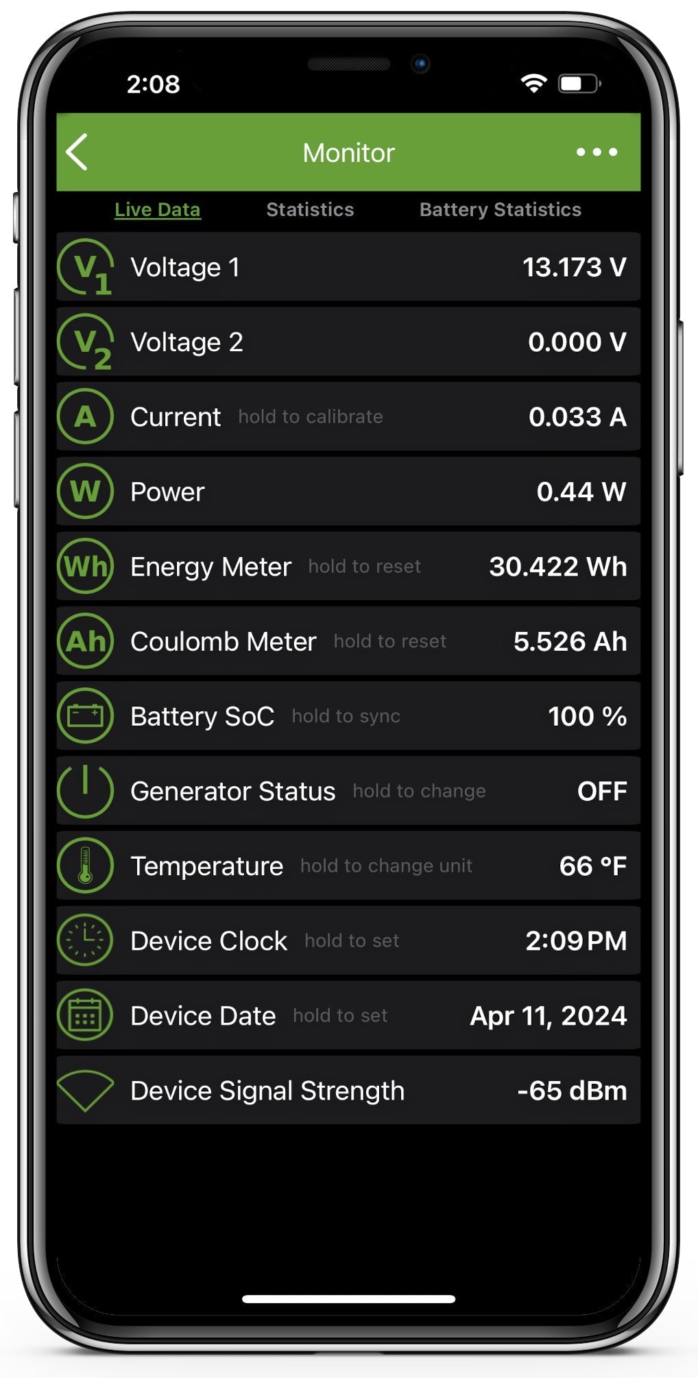 PowerMon-5S - 500A Bluetooth LE Advanced Battery Monitor / DC Power Meter with data logging